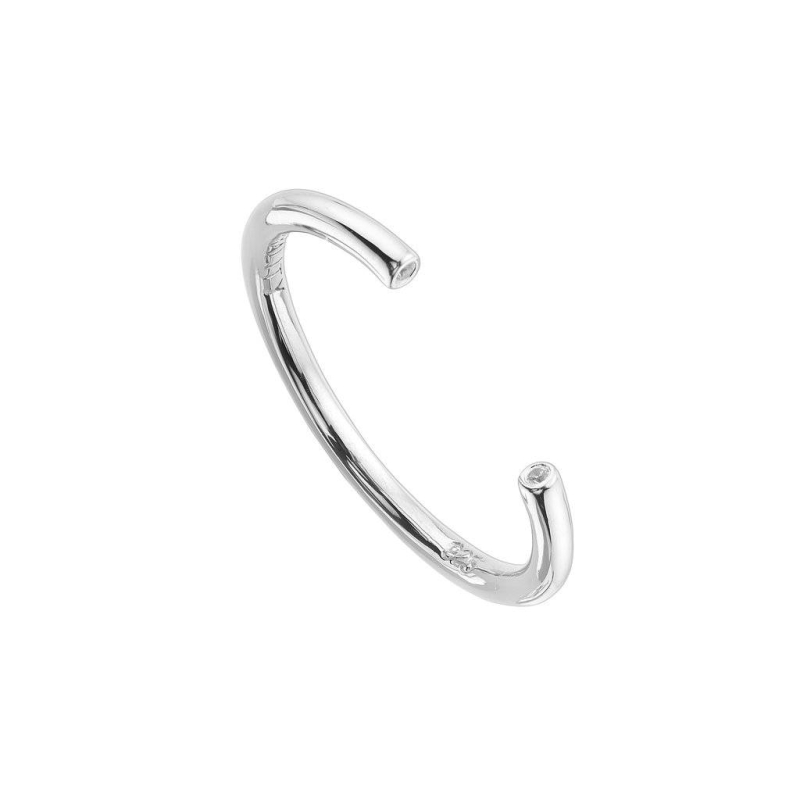 Anillo Abierto Plata con circonitas en extremos SRN-101-024-12