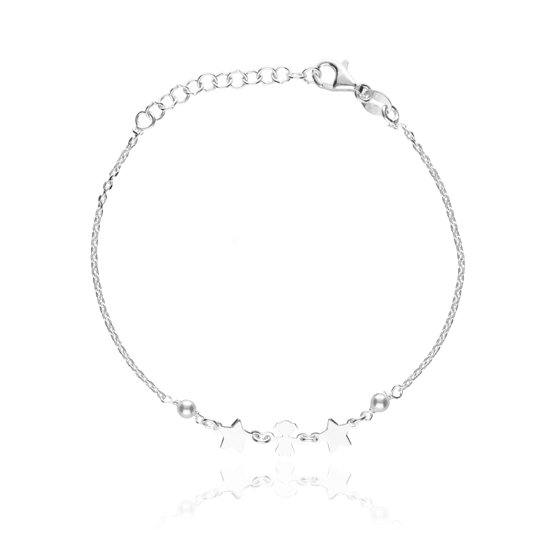 Pulsera "Girl Star" en Plata de Ley