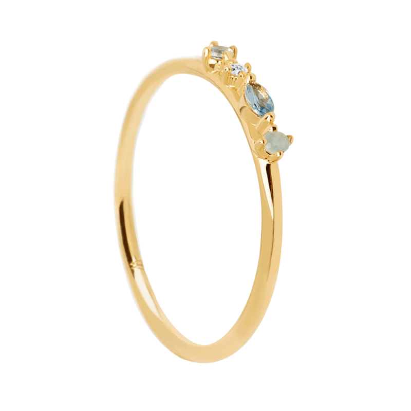 Anillo Pd Paola Midnight Blue Gold AN01-193