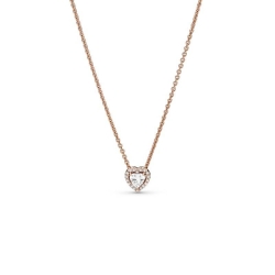 Collar en Pandora Rose Corazón Brillante 388425C01-45