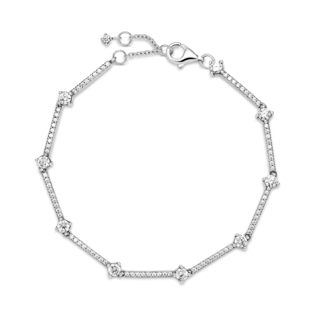 PULSERA PLATA PANDORA CON CIRCONITAS 599217C02