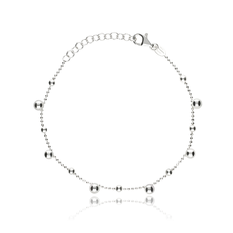 Pulsera de bolas "Raquel" en Plata de Primera Ley