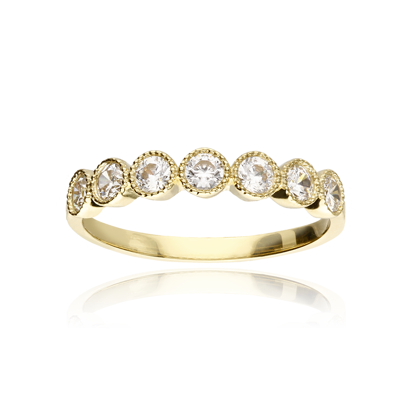 Anillo Sphere en Oro de 18k y Circonitas