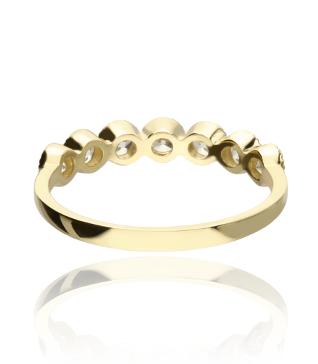 Anillo Sphere en Oro de 18k y Circonitas