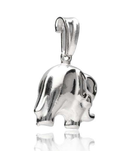 Colgante elefante "Trompy" de plata de primera ley