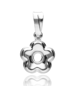 Colgante "Girasol" flor de Plata de Primera Ley