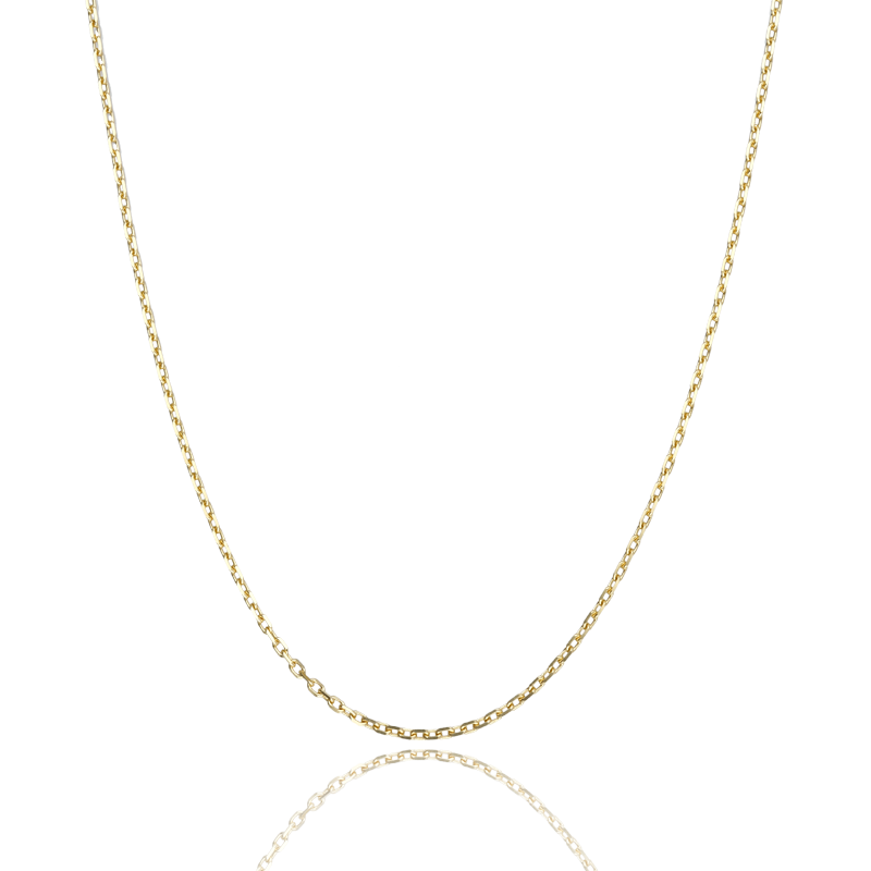 Cadena Platón Oro 18k de 40 cm