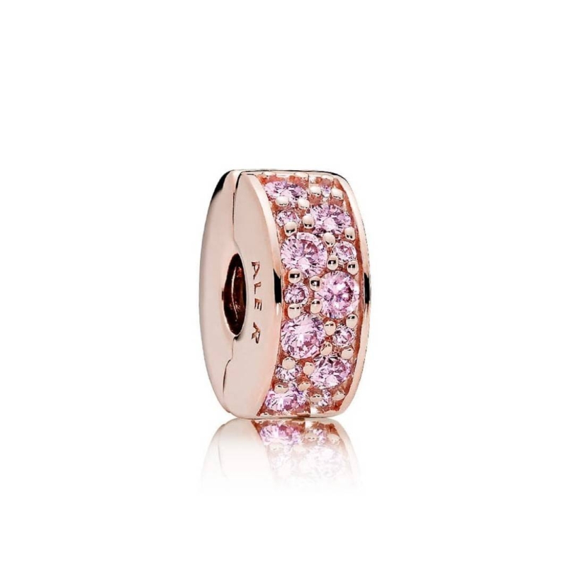 Clip Pandora Rose Elegancia Brillante Rosa 781817PCZ