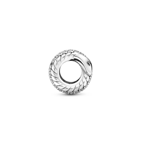 Charm Pandora en plata de ley Serpiente Enroscada Brillante 799099C01
