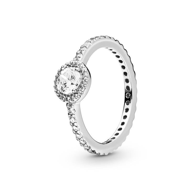 ANILLO PANDORA PLATA ELEGANCIA CLASICA CIRCONITA 198864C01