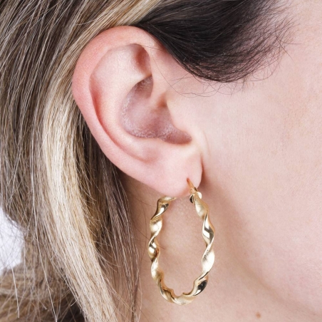 Aros Oro 18k 30mm "Lovelace"