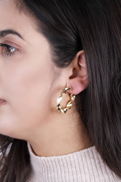 Aro Oro 18k Colección KAHLO 25 mm