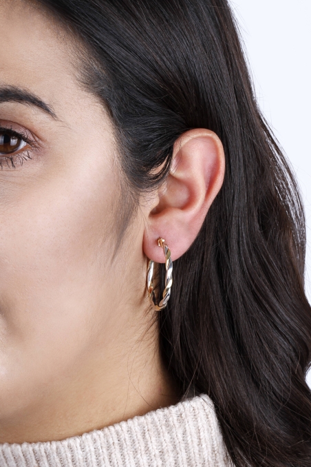 Aros Oro 18k 30mm "Rosalind"