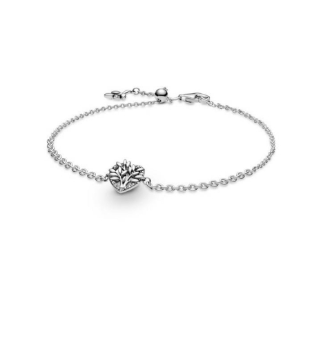 Pulsera en plata de ley Cadena Corazón Árbol de la Familia 599292C01