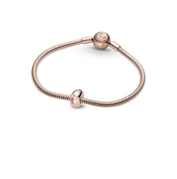 Clip en Pandora Rose Corazón Solitario Rosa 789203C01