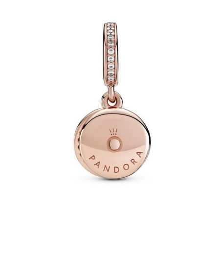 Charm Colgante en Pandora Rose Doble Disco Azul Claro Brillante 789186C03