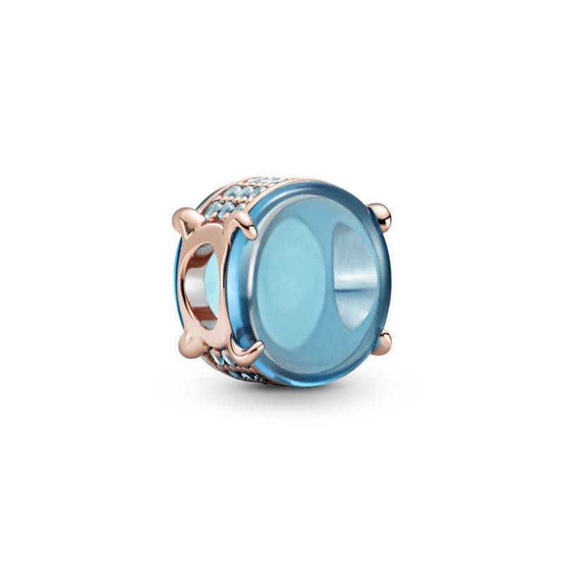 Charm Cabujón Ovalado Azul 789309C01 Charm Cabujón Ovalado Azul 789309C01
