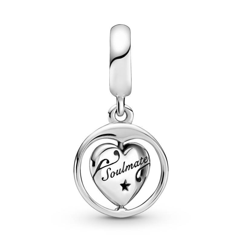 Charm Colgante giratorio en plata de ley Alma Gemela 799266C01