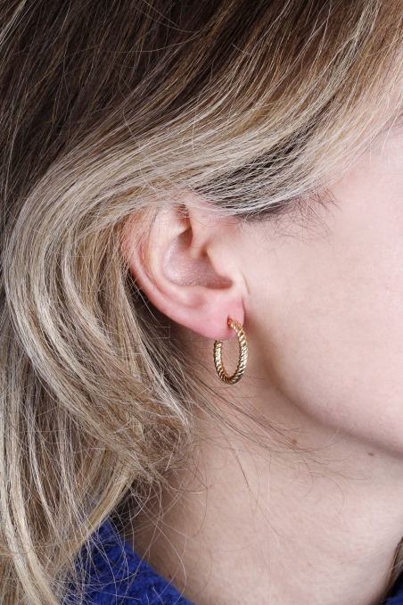 Aros Oro 18k 20mm "Parks"