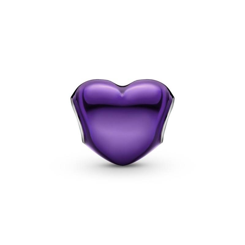 Charm Corazón Morado Metálico 799291C01
