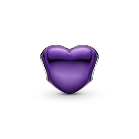 Charm Corazón Morado Metálico 799291C01