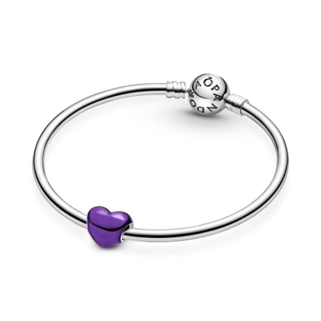 Charm Corazón Morado Metálico 799291C01