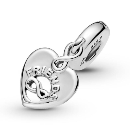 Charm Colgante en plata de ley Corazón Amigos para Siempre 799294C01