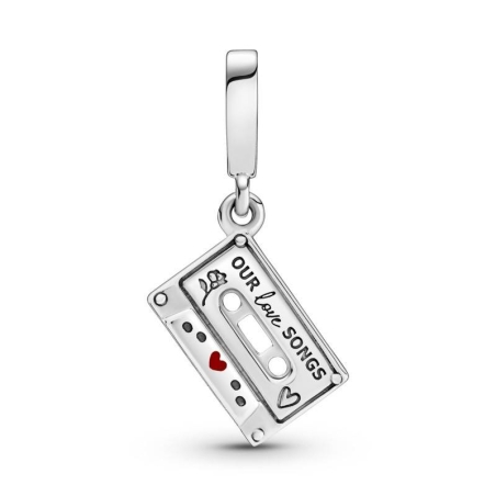 Charm Colgante en plata de ley Cassette Vintage 799295C01