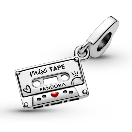 Charm Colgante en plata de ley Cassette Vintage 799295C01