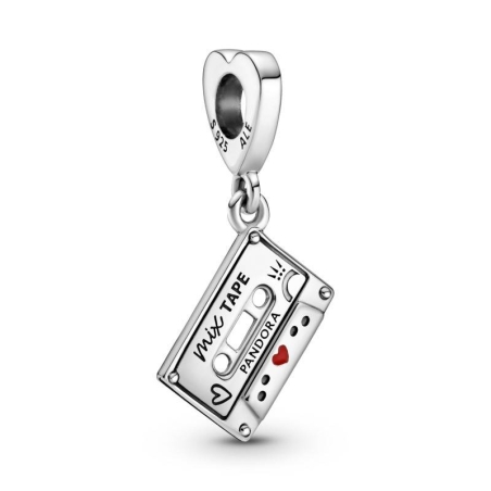 Charm Colgante en plata de ley Cassette Vintage 799295C01