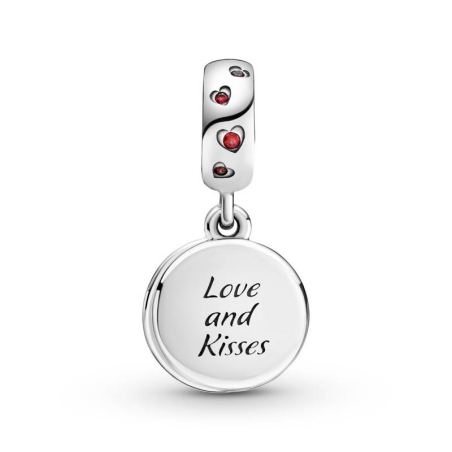 Charm Colgante en plata de ley Amor y Besos Mickey Mouse y Minnie Mouse de Disney 799298C01