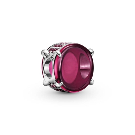 Charm Cabujón Ovalado Rosa Fucsia 799309C01