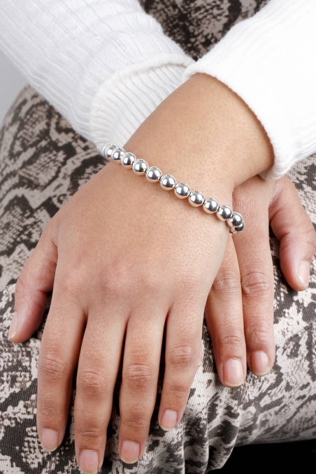 Pulsera Bolitas de Plata