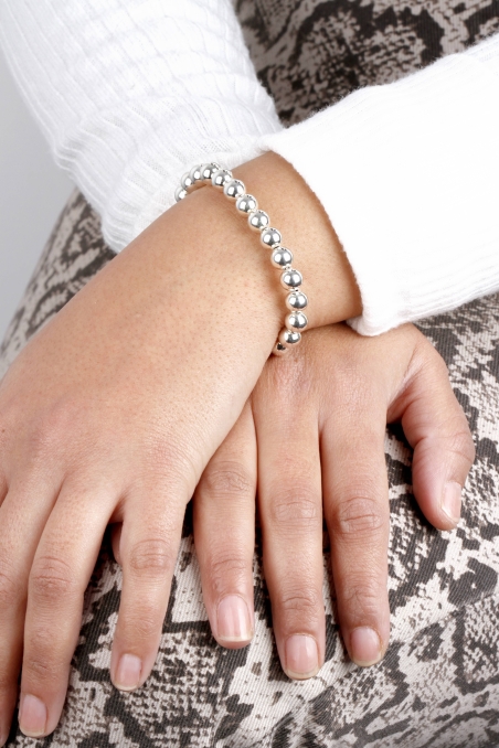 Pulsera Bolas "Marietta"  Plata de Ley