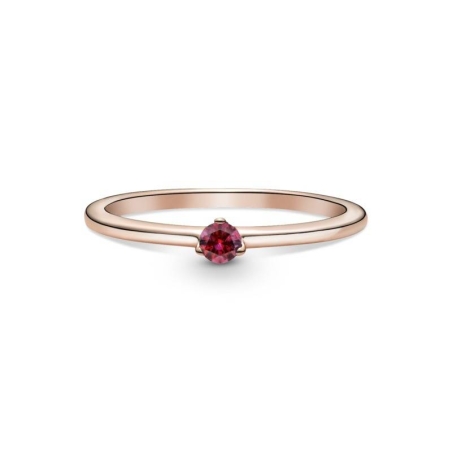 Anillo en Pandora Rose Solitario Rojo 189259C01