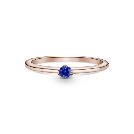 Anillo en Pandora Rose Solitario Azul Estelar 189259C04