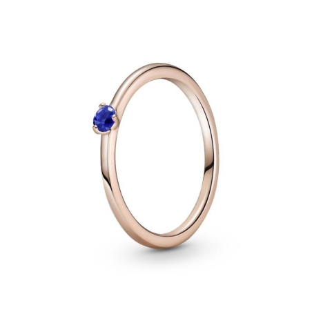 Anillo en Pandora Rose Solitario Azul Estelar 189259C04