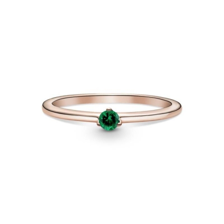 Anillo en Pandora Rose Solitario Verde 189259C05