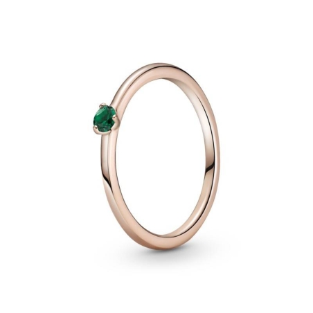 Anillo en Pandora Rose Solitario Verde 189259C05