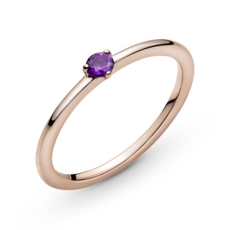 Anillo en Pandora Rose Solitario Morado 189259C06