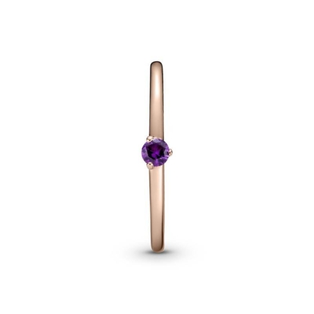 Anillo en Pandora Rose Solitario Morado 189259C06