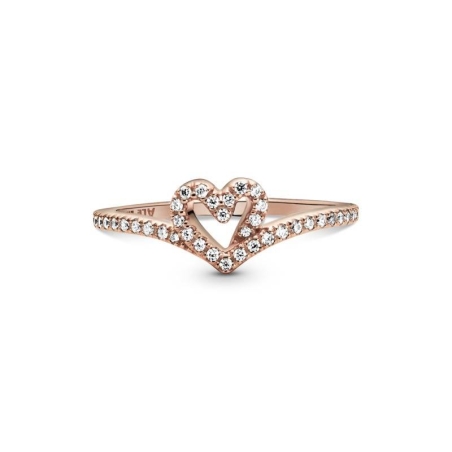 Anillo en Pandora Rose Corazón Espumoso Brillante 189302C01