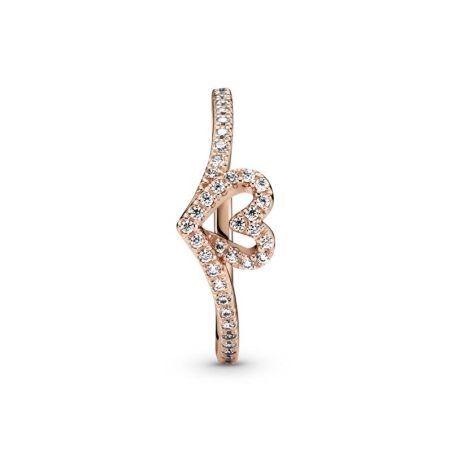 Anillo en Pandora Rose Corazón Espumoso Brillante 189302C01