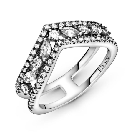 Anillo en plata de ley Doble Deseo Brillante 199095C01