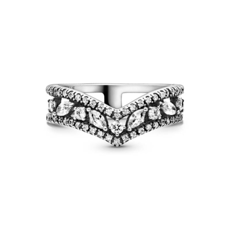 Anillo en plata de ley Doble Deseo Brillante 199095C01