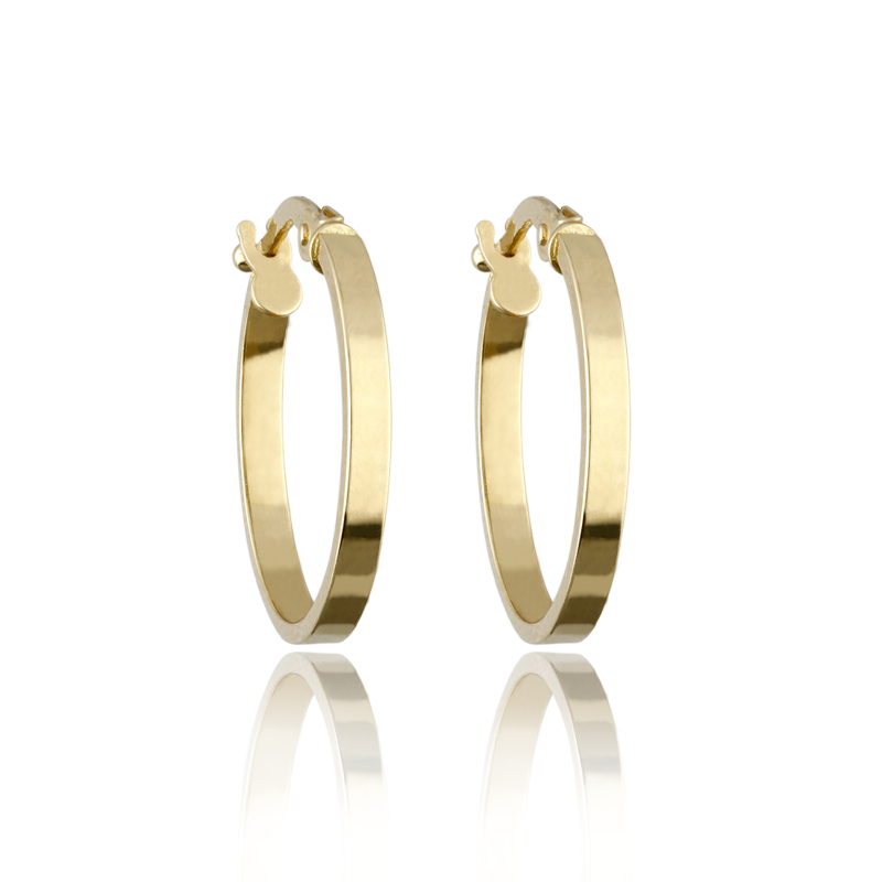 Aro Oro 18k Colección SMOOTH 15 mm