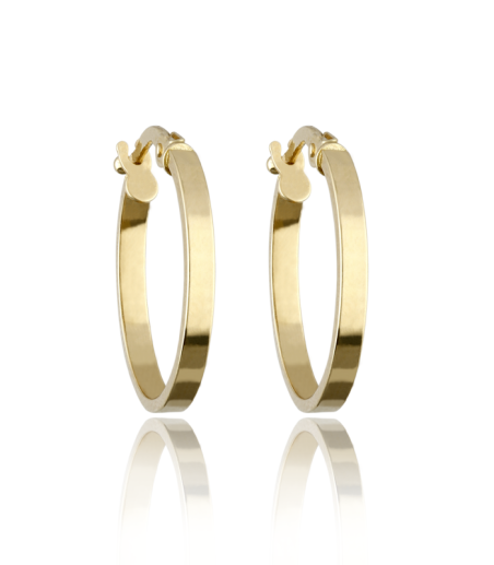 Aro Oro 18k Colección SMOOTH 15 mm