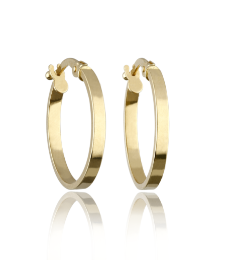 Aro Oro 18k Colección SMOOTH 15 mm