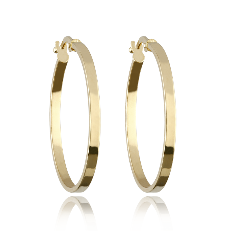 Aro Oro 18k Colección SMOOTH 25 mm