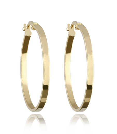 Aro Oro 18k Colección SMOOTH 25 mm